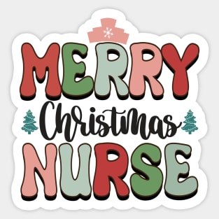 Merry christmas Nurse Sticker